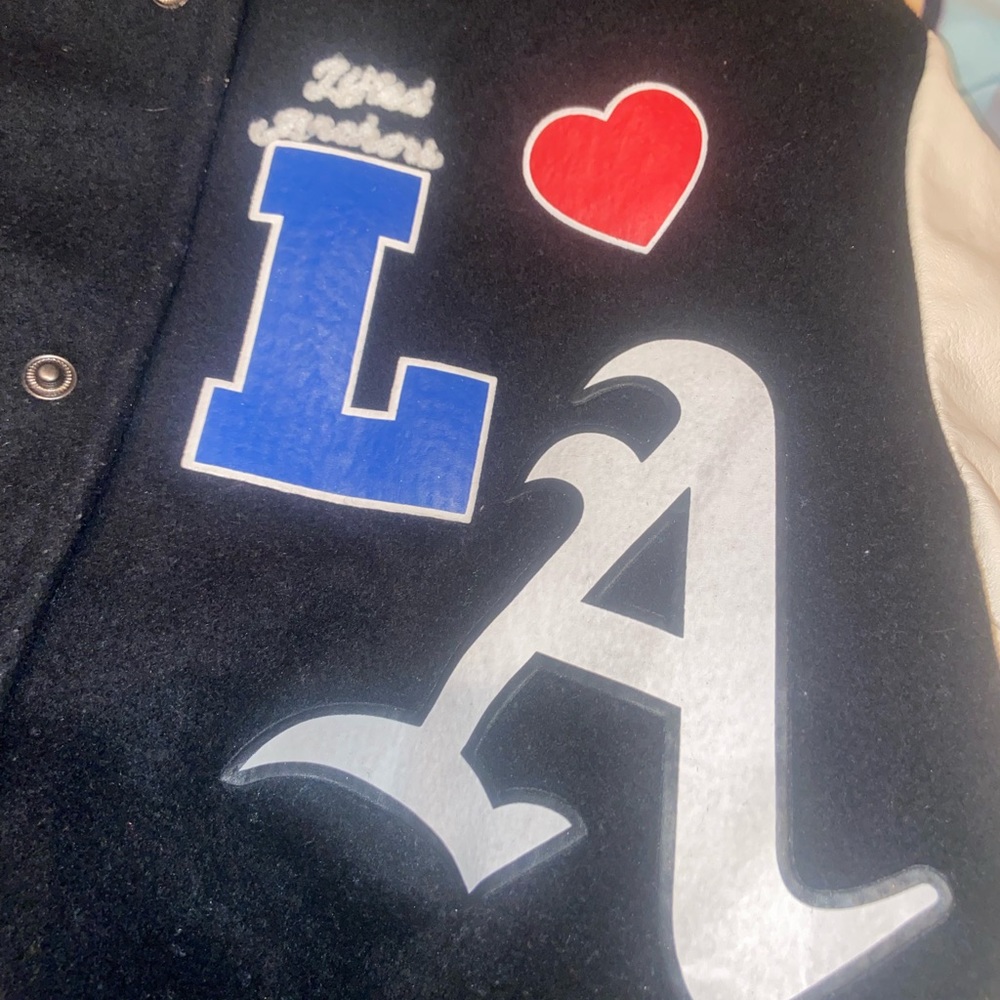 Lifted Anchors Chenille Patch Varsity Jacket - image 6